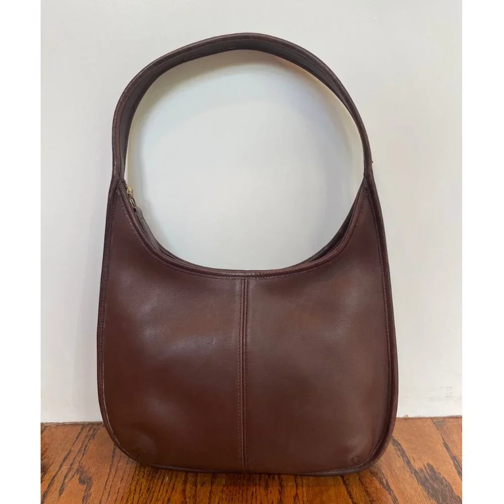 クリーニング済 old coach Glacier 9025 Ergo Zip Extremely Rare Made In USA Old Coach 9025 Shoulder Bag Black